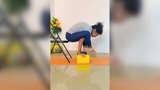 Try yoga props to enhance your practice #yogishbyishu @theyogish #props #chair#blocks