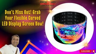 अपने बिजनेस ब्रांड को ओर attractive बनाएँ Flexible Curved LED Display Screen के साथ #trending #3d