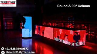 अपने बिजनेस ब्रांड को ओर attractive बनाएँ Flexible Curved LED Display Screen के साथ #trending #3d