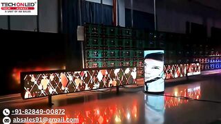 अपने बिजनेस ब्रांड को ओर attractive बनाएँ Flexible Curved LED Display Screen के साथ #trending #3d