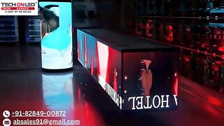 अपने बिजनेस ब्रांड को ओर attractive बनाएँ Flexible Curved LED Display Screen के साथ #trending #3d