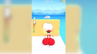 Twerk Run | Funny Games | Twerk Race 3D Running Game | Android Gameplay (Level 43 To 45) #shorts