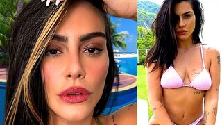 BRAZILIAN ACTRESS AND MODEL CLEO PIRES IN BIKINI ON THE BEACH