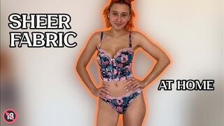 See-through Try On Haul Women Clothes | Fully Transparent Lingerie | Very revealing!????