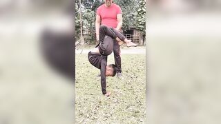 Yogasan Practice Tonikbyamagargroup #trending #army #acroyogafun #funnyyoga #yoga #armylover #viral