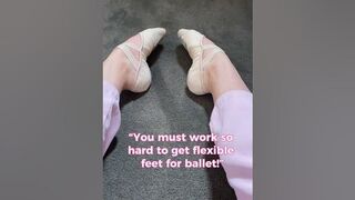 “You must work so hard to have flexible feet for ballet” #trending #ballet #stretch #flexibility