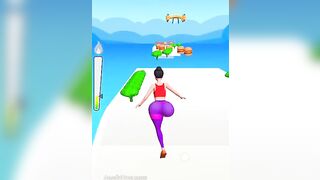 Twerk race 3d Running Game online funny video 2024 #shorts #gameplay