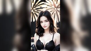 AI Art Lookbook 4K | Happy New Year 2 | Lingerie Fashion Show | AI Beauty Girl | AI 룩북 실사 그림