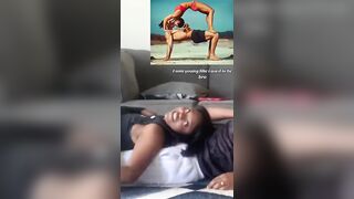 EXTREMELY FUNNY COUPLES #YOGA CHALLENGE ???????????? #funnyshorts