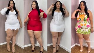 Plus size haul 2024, Curvy women dress ???? Try On Haul