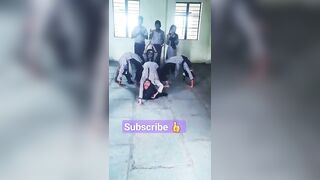 Yoga step by students on Ham katha sunate Ram #Ayodhya #song #trending #viral #youtubeshort #shorts