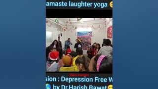 Namaste laughter yoga exercise ???????? #laughteryogabydrharishrawat #youtubeshorts