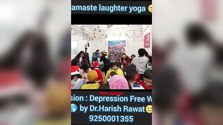 Namaste laughter yoga exercise ???????? #laughteryogabydrharishrawat #youtubeshorts