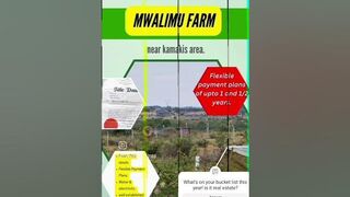 Land for sale in Kenya with Flexible payment plans of UpTo 1 and 1/2 years.