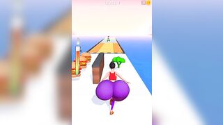 twerk race 3d games level 1 #shorts#viral #youtubeshorts