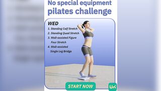 Pilates challenge with no equipment