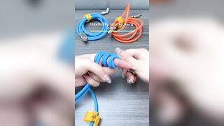 Silicone flexible charger for all devices not available with Hollow Tech. Website in the description