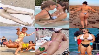 Trending video clips of girls at the beach in bikinis
