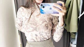 Try on Haul Transparent blouse with KIRA 2