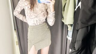 Try on Haul Transparent blouse with KIRA 2