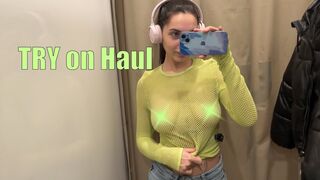 Try on Haul Transparent Top 2