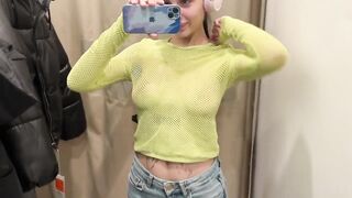 Try on Haul Transparent Top 2