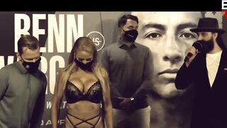 EBANIE BRIDGES ALL LINGERIE WEIGH-INS | FEMALE BOXER APPRECIATION