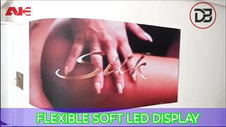 Soft flexible LED displays: Curve led Screen Installation @drsculptclinic2562