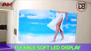 Soft flexible LED displays: Curve led Screen Installation @drsculptclinic2562