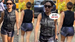 Malaika Arora सुबह ही सुबह ऐसी हालत में पहुंची Yoga करने ! Malaika का संस्कार तो देखो जरा ????