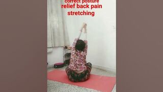 spine's correct posture.... back pain relief stretching ????