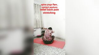 spine's correct posture.... back pain relief stretching ????