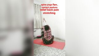 spine's correct posture.... back pain relief stretching ????