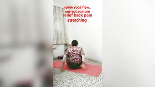 spine's correct posture.... back pain relief stretching ????