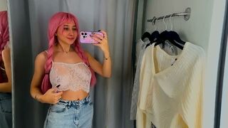 See-through Try On Haul Women Clothes | Fully Transparent Lingerie | Very revealing!????