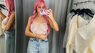 See-through Try On Haul Women Clothes | Fully Transparent Lingerie | Very revealing!????