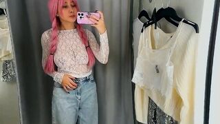 See-through Try On Haul Women Clothes | Fully Transparent Lingerie | Very revealing!????