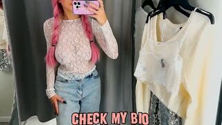 See-through Try On Haul Women Clothes | Fully Transparent Lingerie | Very revealing!????