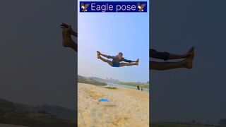 Eagle pose flexible leg????????21/1/2024#@akashstunter9900#stretching#fitnes#shorts#stunt#170