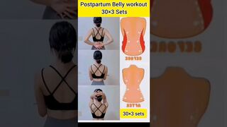 Postpartum belly workout for female #bellyfatloss #workout #yoga