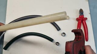 How to cut rigid, flexible, rubber plastic pipes easily, quickly and straight with pipecutter