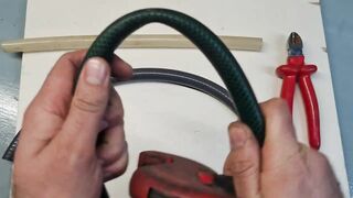 How to cut rigid, flexible, rubber plastic pipes easily, quickly and straight with pipecutter