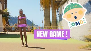 Lingerie try on haul at public beach! New game review girls in thong gameplay review