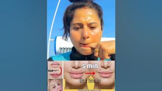 ????????????yoga for small beautiful lips, lip thin,Anti-aging, glowing skin ????#shorts