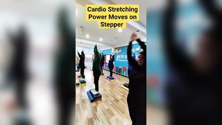 Cardio Stretching Power Moves on Stepper. #cardio #shorts #healthybeginningsfitnesscenter