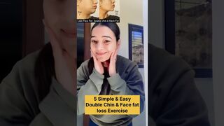 Double chin | Jawline Exercise | Face fat loss exercise | #yoga #fatloss #viral #shorts