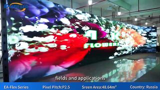 Indoor Flexible LED Wall丨EA-Flex Indoor Soft Flexible LED Display