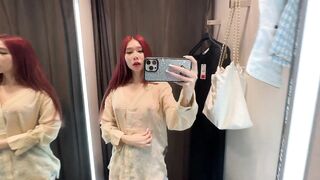 [4K] Exploring Transparent Clothes with April | Try on Haul