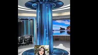 Circular Curved Led Display Cylindrical Column Circle Video Wall Flexible Exhibition Trade Show Scre