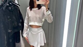 See-Through Try On Haul | Transparent Tops Try On Haul Clothes | Try-On Haul At The Mall